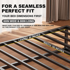Ameruse Queen Bunkie Board foldable and portable for travel and guest rooms.