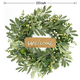 AMF0RESJ kitchen-living room eucalyptus wreath styled aesthetic