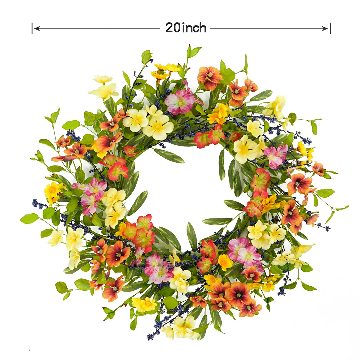 AMF0RESJ indoor-outdoor wreath perfect for doors, walls, or windows.