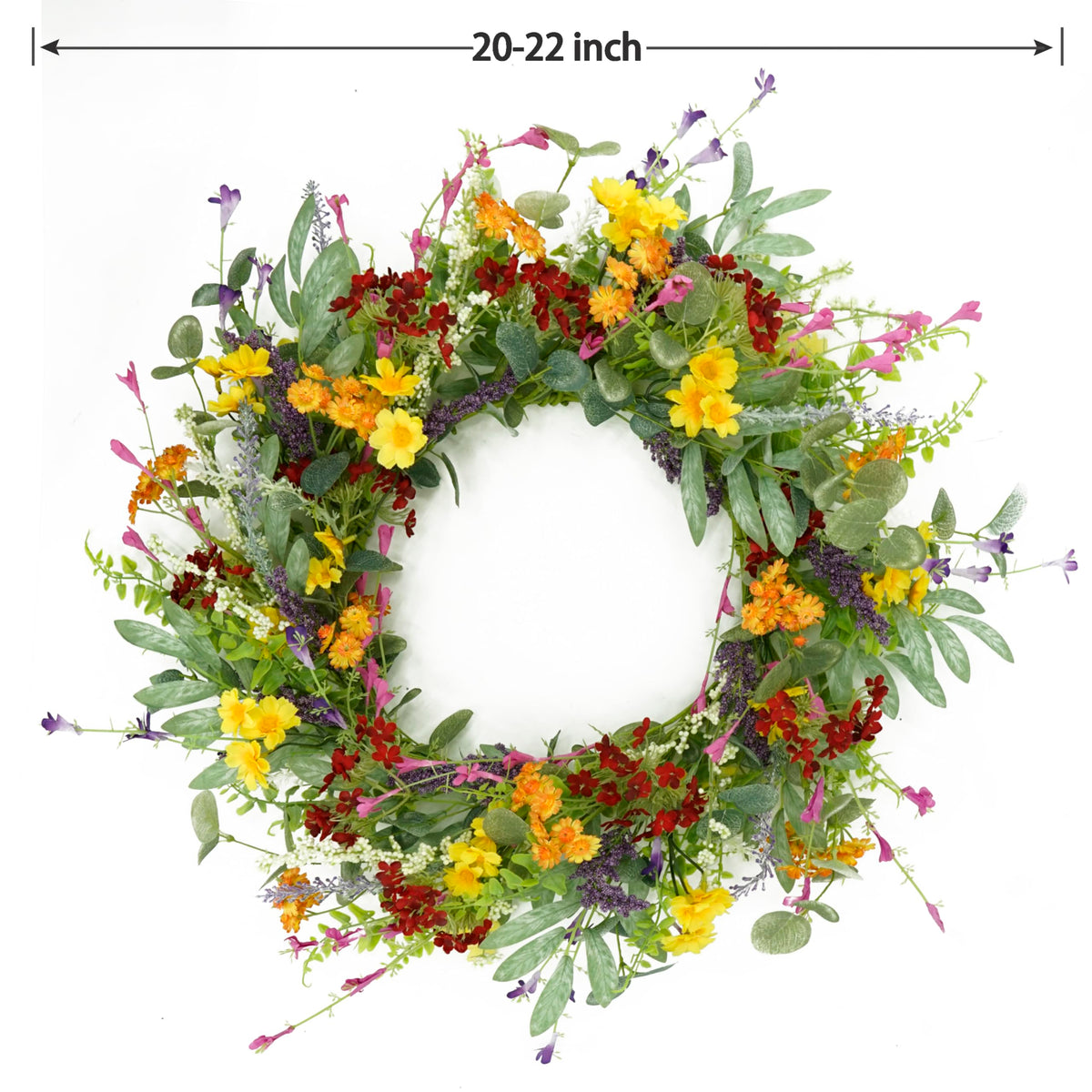 AMF0RESJ multicolor daisies and lavender accents create a fresh spring look.