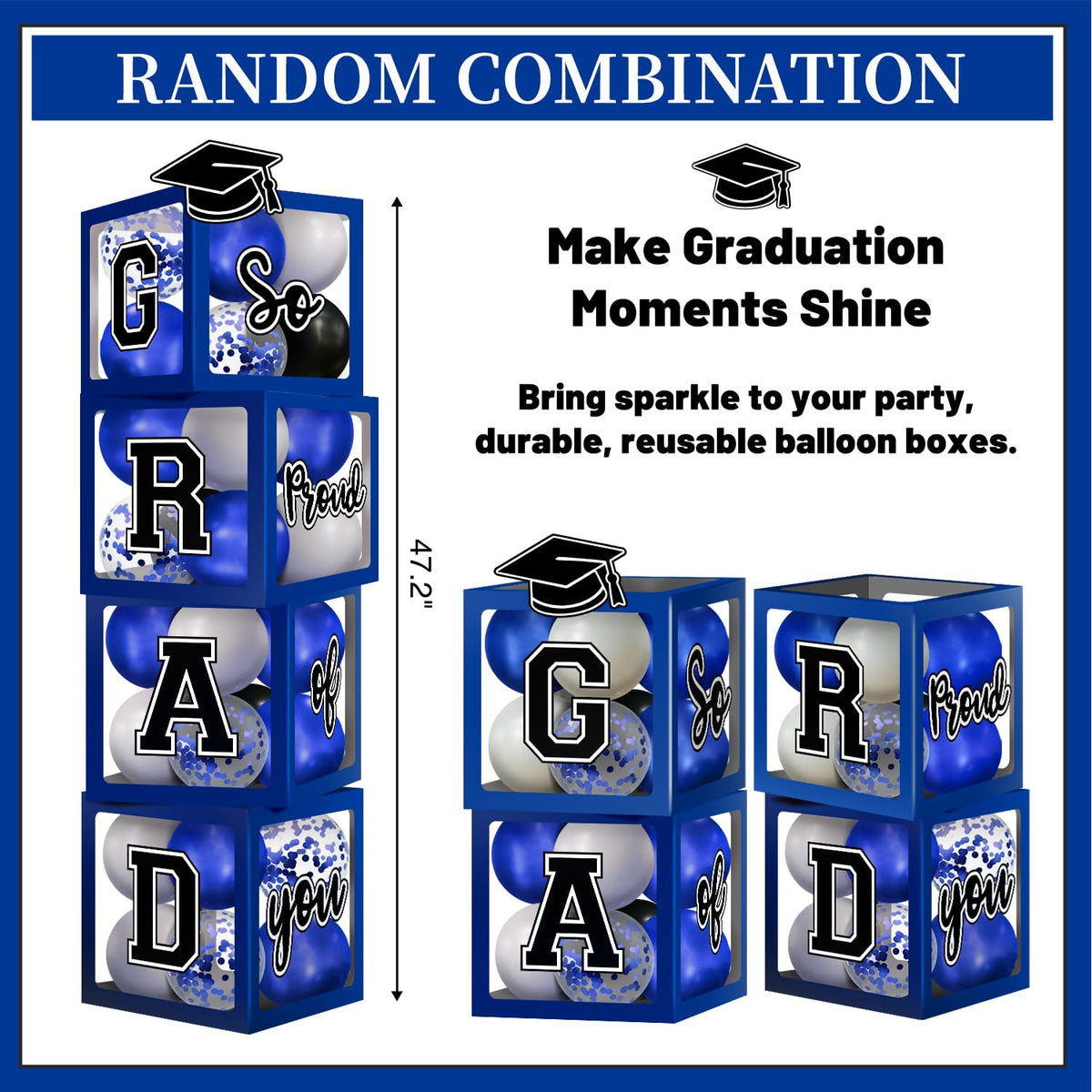 AMFEOV 18-inch latex balloons add height and drama to decor.