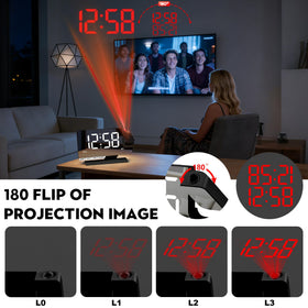 Amgico clock with 6-level brightness for comfortable viewing in any room