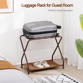 AMHANCIBLE racks fit 20–26 inch suitcases.