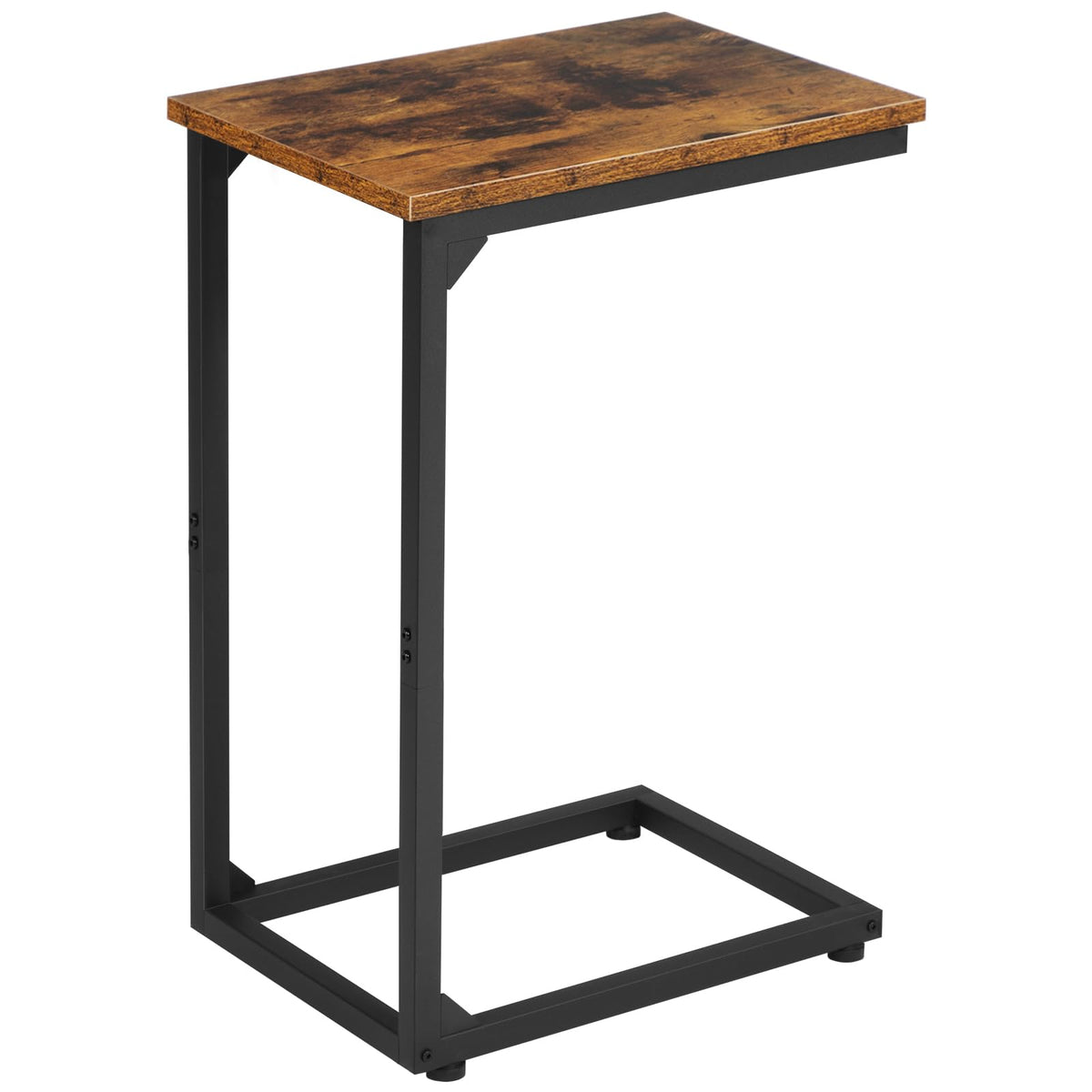 AMHANCIBLE C Shaped End Table under sofa for effortless reach of drinks