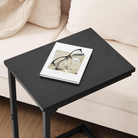 AMHANCIBLE C Shaped Side Table rests stably on carpets thanks to adjustable feet