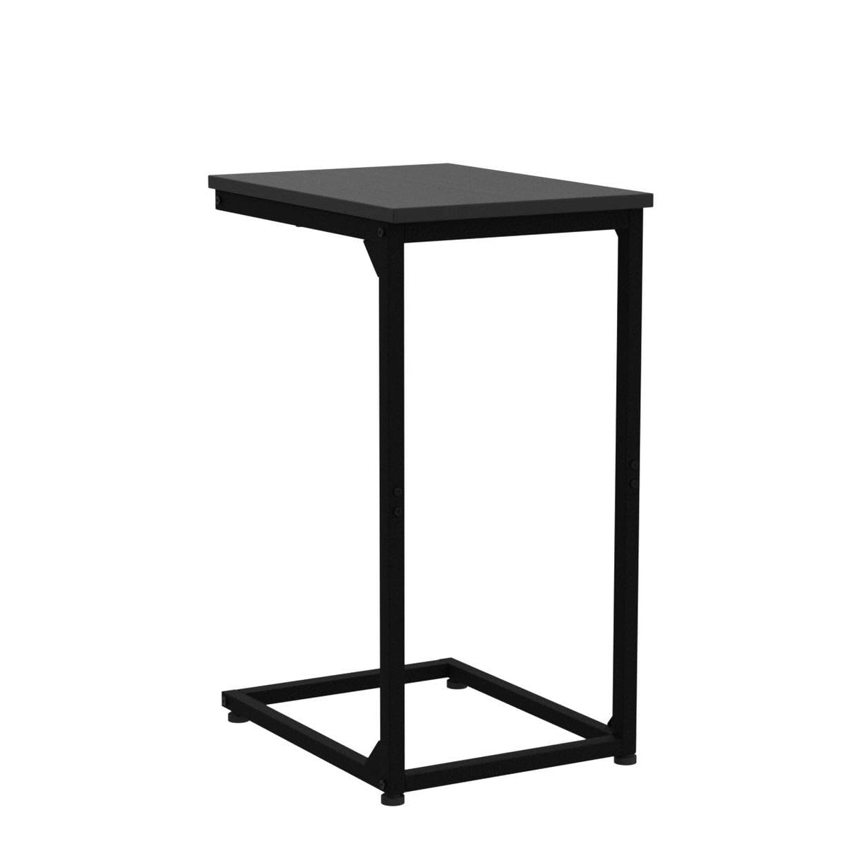 AMHANCIBLE C Shaped Side Table serves as a snack stand for movie nights