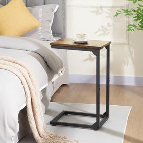 AMHANCIBLE end table beside sofa supports snacks and devices