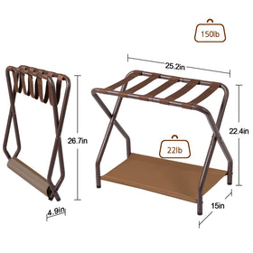 AMHANCIBLE folded design for easy storage in a closet.