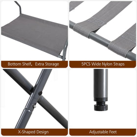 AMHANCIBLE luggage rack assembly kit included for quick setup