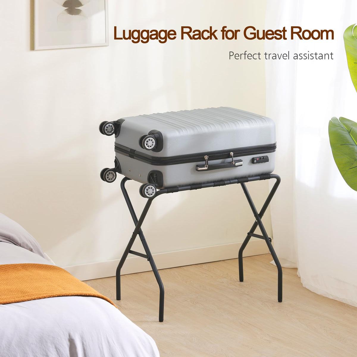 AMHANCIBLE luggage rack includes simple tools for easy assembly.