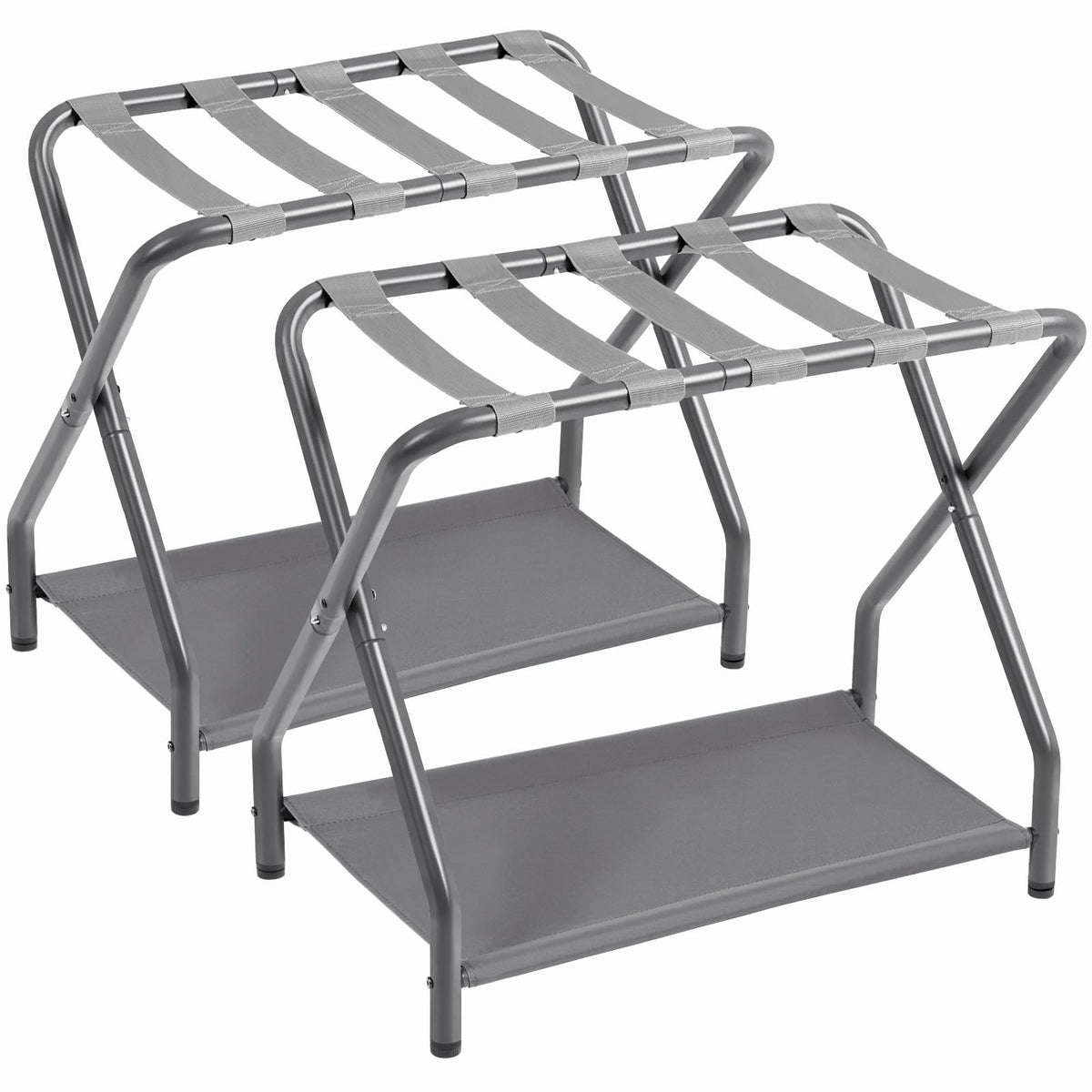 AMHANCIBLE luggage rack set of 2 foldable stands for guest room organization
