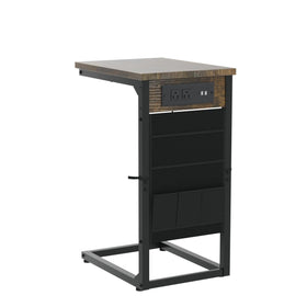 AMHANCIBLE table slides under furniture for tidy living spaces