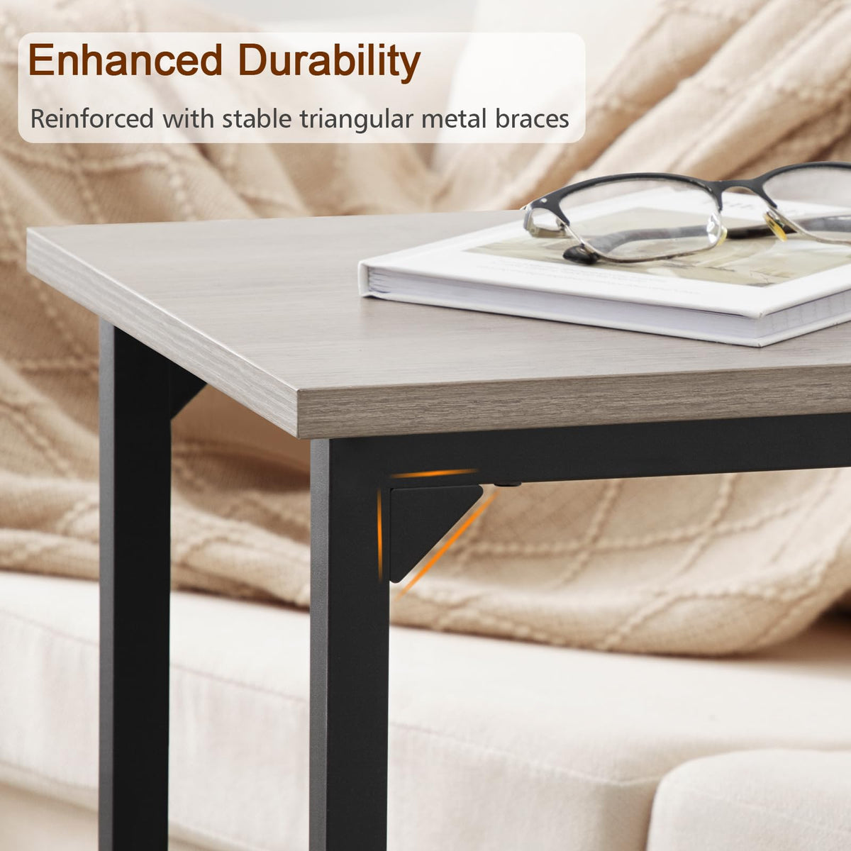 AMHANCIBLE TV tray and laptop desk in one compact table for versatility.
