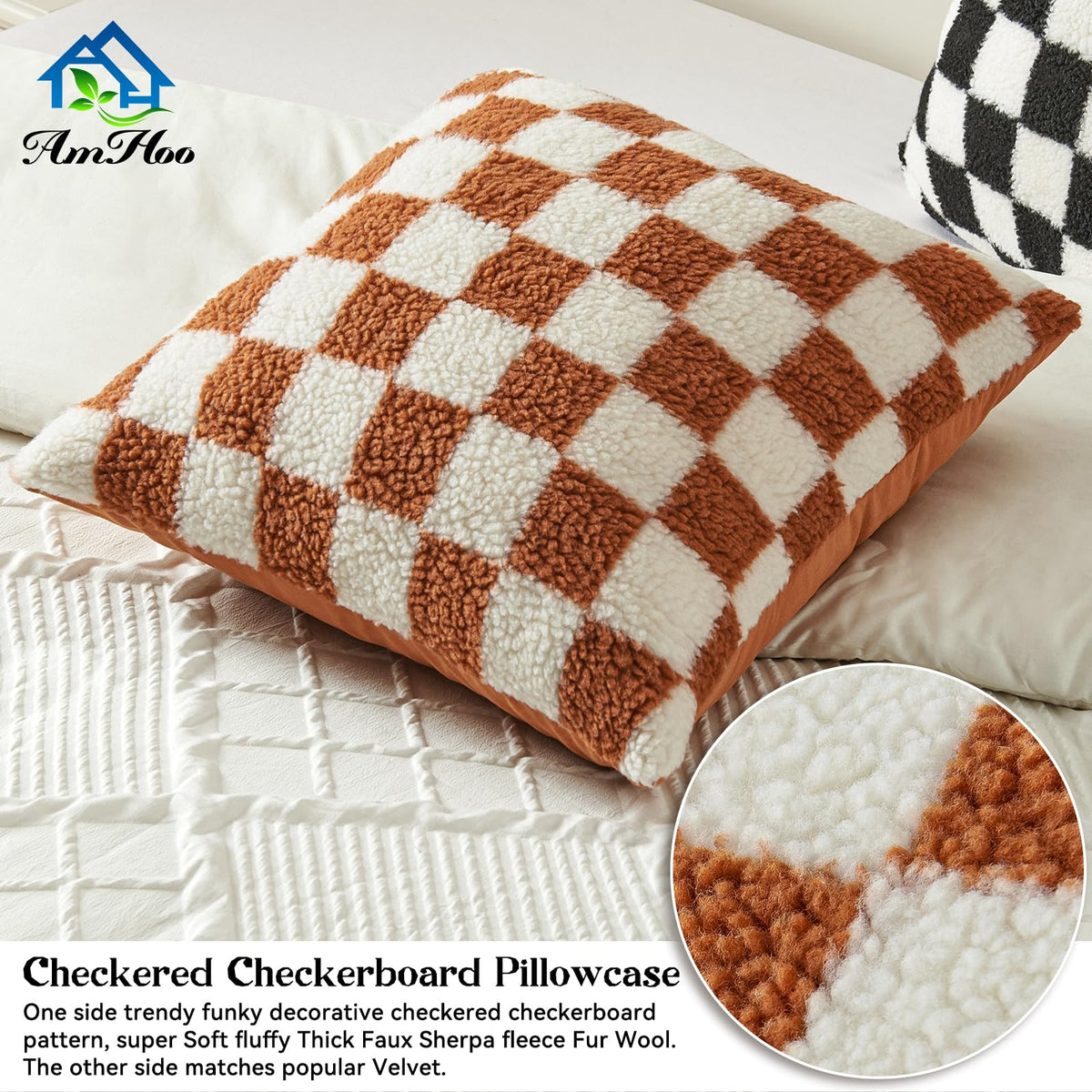 AmHoo hidden SBS zipper ensures clean lines and easy washing.