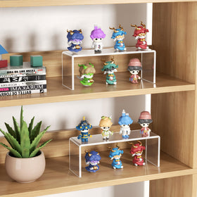 Aminigram cosmetics display stand showcases makeup with clear visibility.