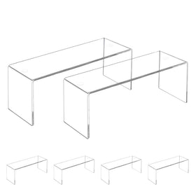 Aminigram four-pack large acrylic risers for clear, multi-level displays.
