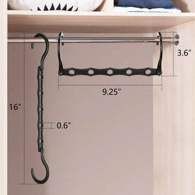 AMKUFO five-hole design keeps hangers from slipping