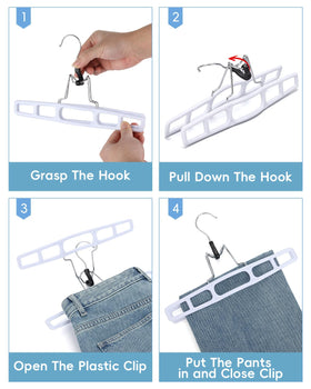AMKUFO no-mark clamp design prevents fabric imprints on pants.
