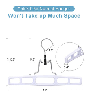 AMKUFO space-saving hanger profile fits tight closets without crowding.