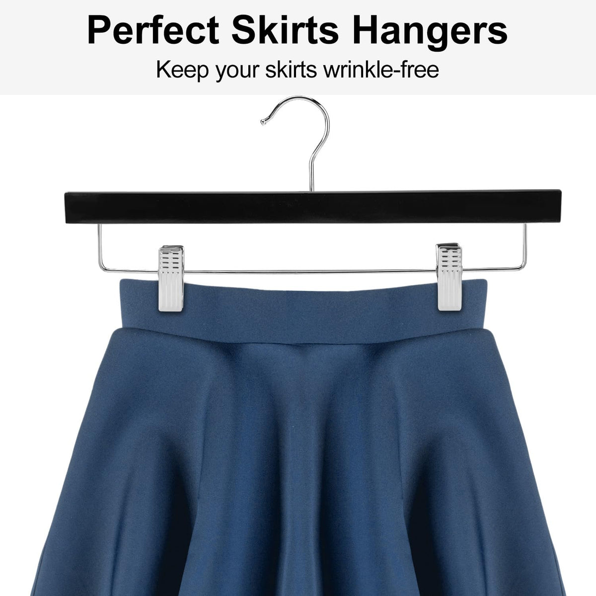 AMKUFO wide-bar hanger compatible with thick closet rails and larger pieces
