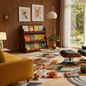 AMMEHOELA kids bookshelf open shelves display books and toys neatly