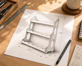 AMMEHOELA kids bookshelf side view shows sturdy construction and wood grain