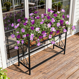 Ammyoo azalea balcony accent adding color to a sunlit balcony corner.