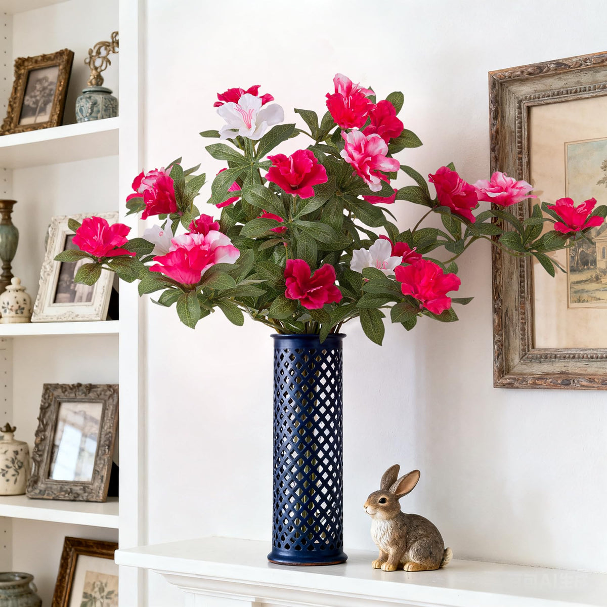 Ammyoo color-rich azalea blooms suit indoor and outdoor decor well.