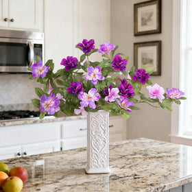 Ammyoo indoor azalea bouquet for living room with a pop of color.