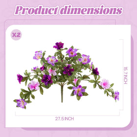 Ammyoo azalea outdoor flowers in a garden scene with UV-resistant durability.