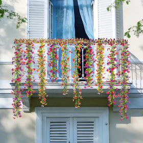 Ammyoo garland used as a photo backdrop for events and gatherings.