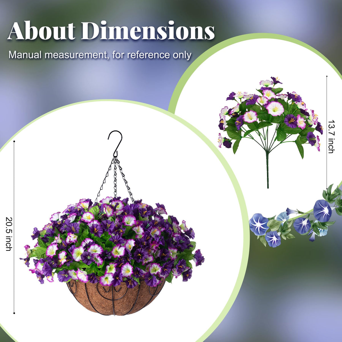 Ammyoo green grass liner supports easy self-assembly of the arrangement.