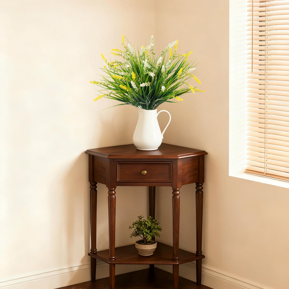 Ammyoo artificial greenery enhances entryways with effortless year-round appeal.