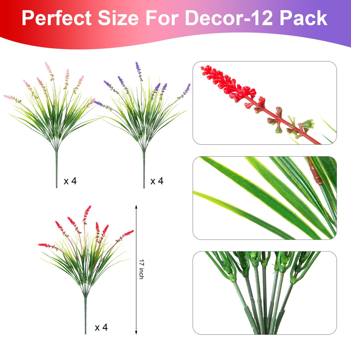 Ammyoo decorative faux plants for windowsill or garden, low maintenance