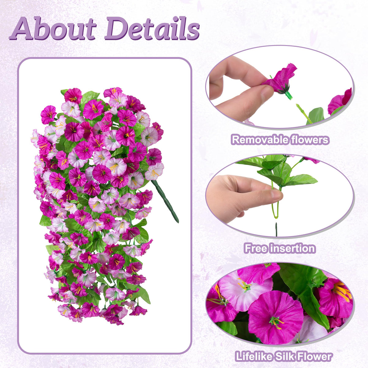 Ammyoo assembly set helps you shape a stylish hanging floral display.