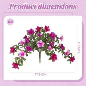Ammyoo azalea porch display shows waterproof, fade-resistant petals.