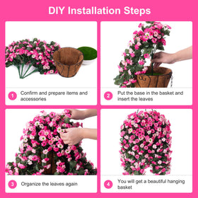 Ammyoo daisy flowers with coconut lining offer a natural-looking display.
