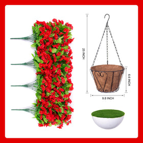 Ammyoo eucalyptus leaves accent basket for natural outdoor display