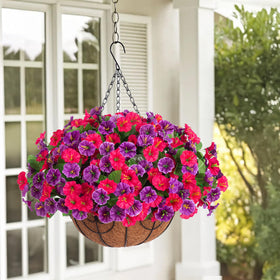 Ammyoo faux morning glory flowers offer lasting color with easy upkeep
