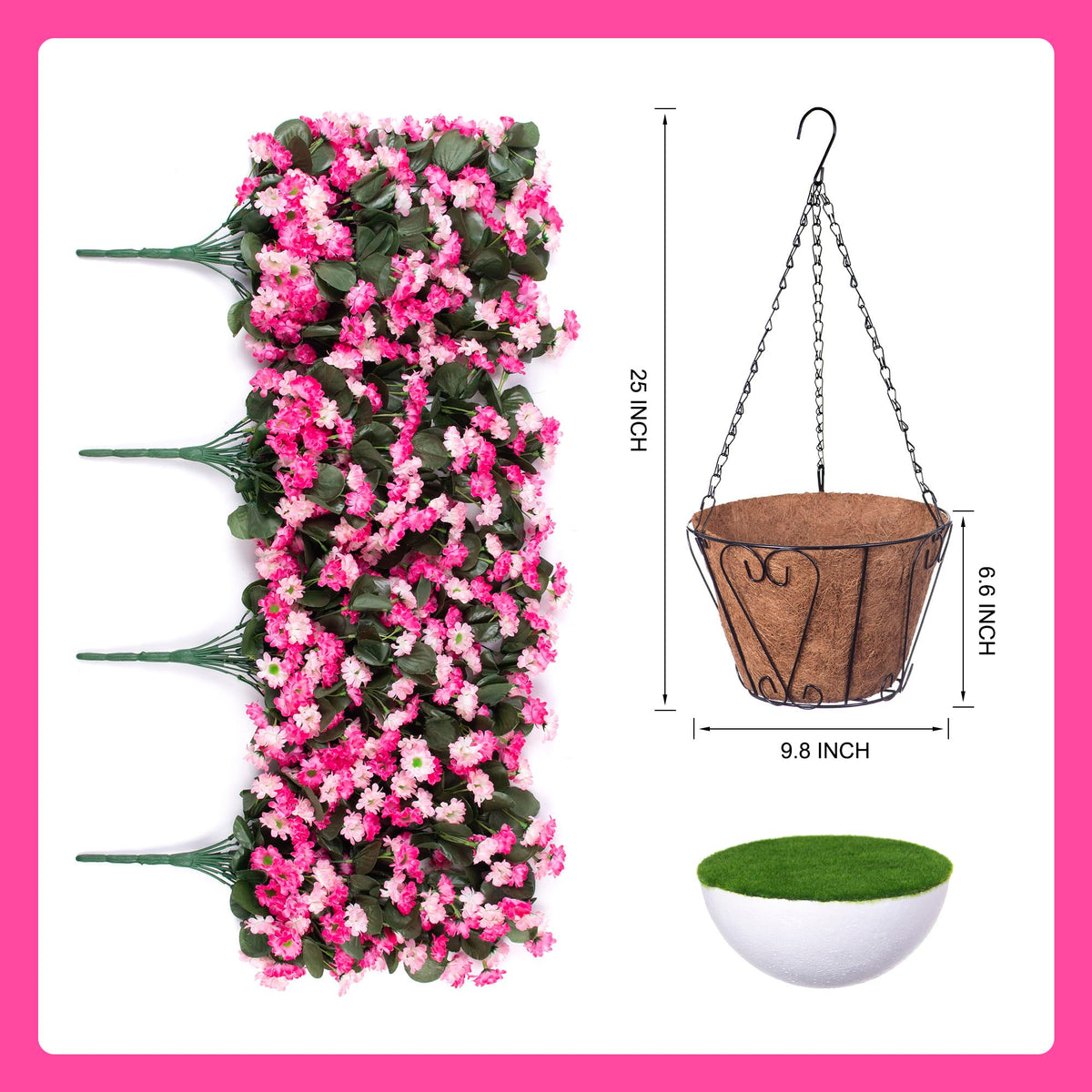Ammyoo faux mums branches create balcony decor with low maintenance.