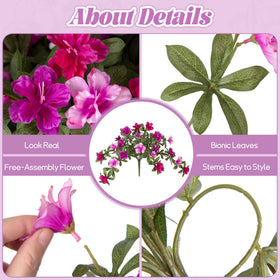 Hanging baskets with foam for easy centerpiece setup