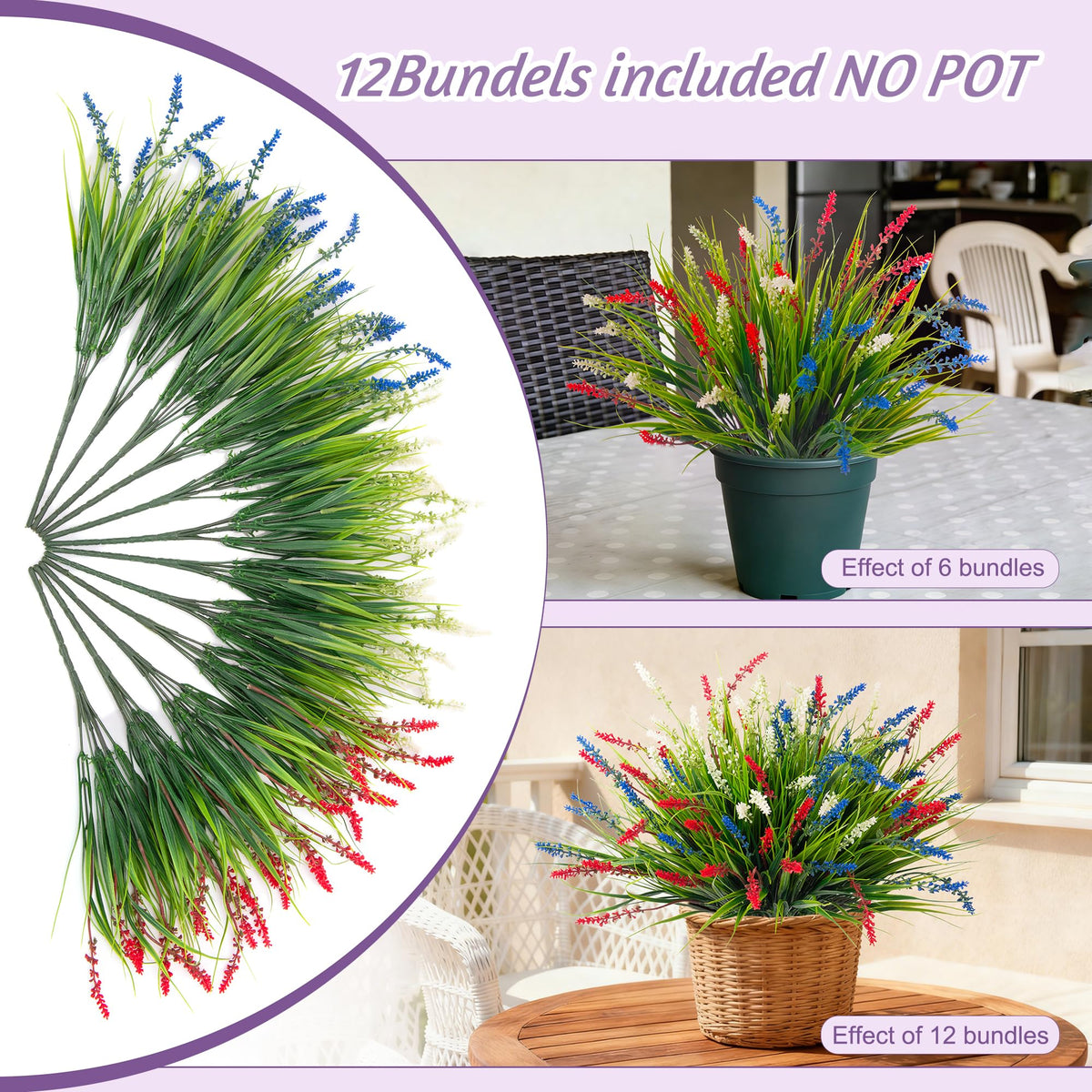 Maintenance-free outdoor greenery from Ammyoo requires no watering.