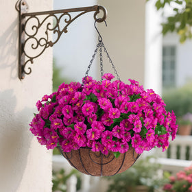 Ammyoo artificial morning glory flowers for porch or balcony.