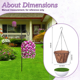 Ammyoo outdoor hanging flower basket ideal for patios and balconies.