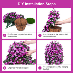Ammyoo outdoor indoor decor in purple-pink; versatile display for patio or indoors.