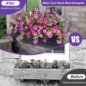 Ammyoo patio garden decor petunia bundle adds vibrant curb appeal