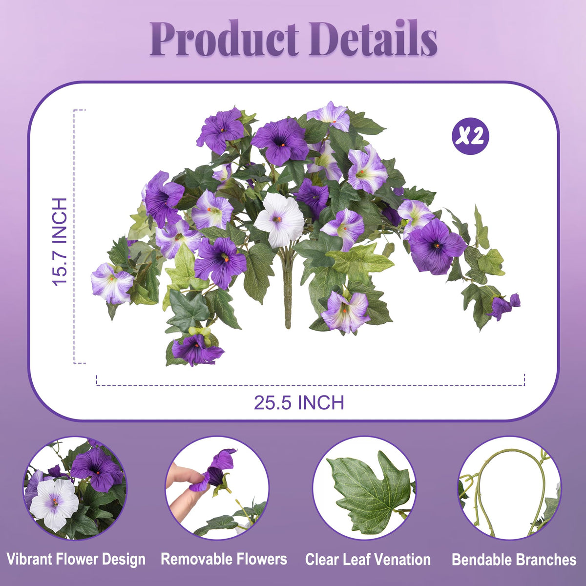 Ammyoo petunia decorative flowers for balcony with full blooms