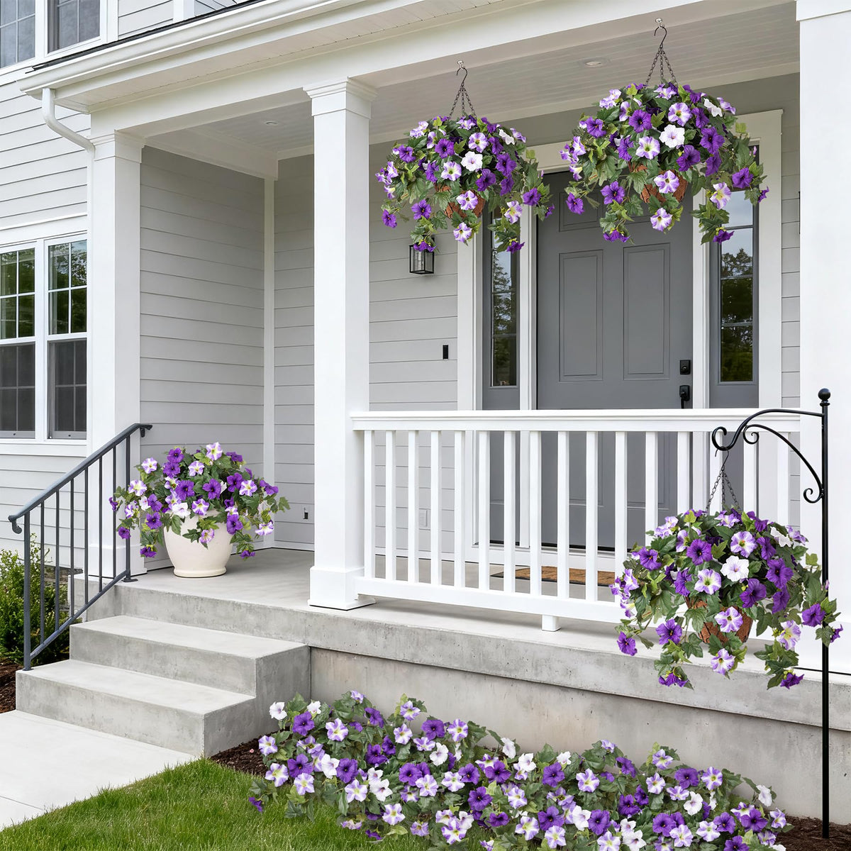 Ammyoo petunia stems with full blooms, 25.5 inches for versatile displays.