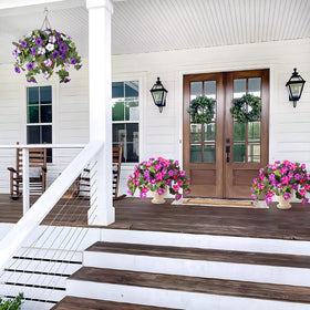 Ammyoo UV protected artificial flowers withstand sun and rain