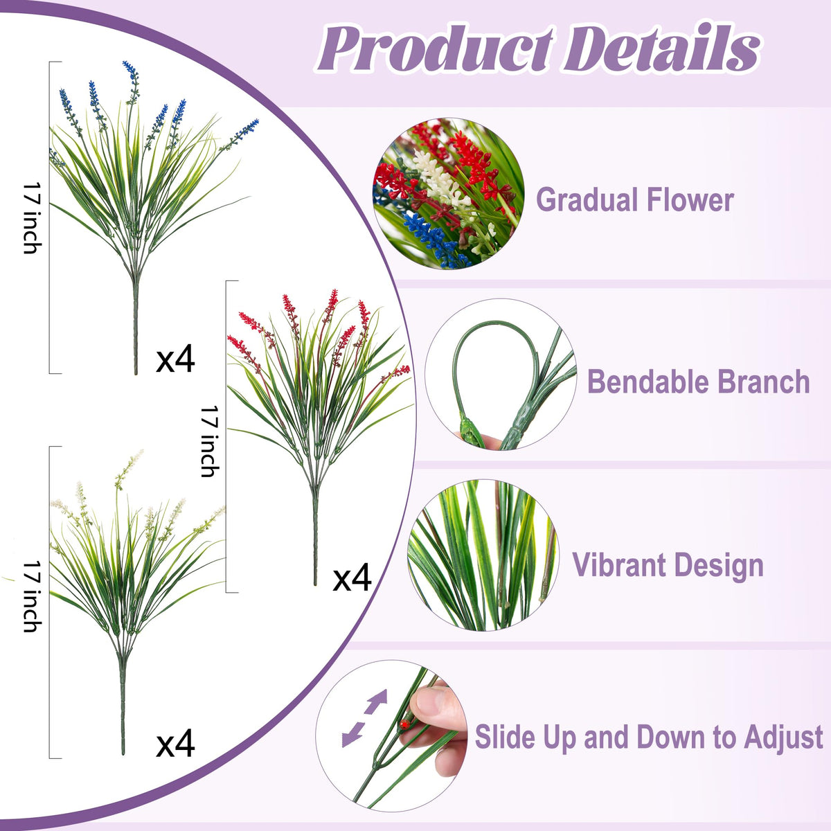 Ammyoo UV resistant outdoor plants stay vibrant under sunlight.